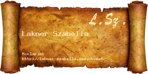 Lakner Szabella névjegykártya